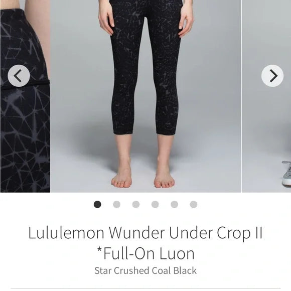 Seller #127 Lululemon crop legging Women's Size 6