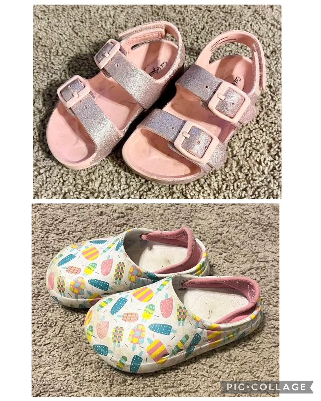 #43 Cat and Jack Summer Shoes Girls7 GUC
