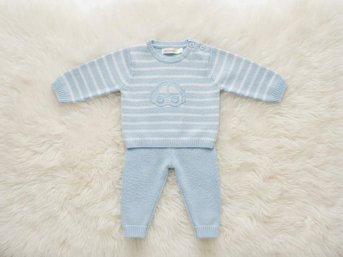 #86 Sweater & Footless pant 100% cotton Boys 3M