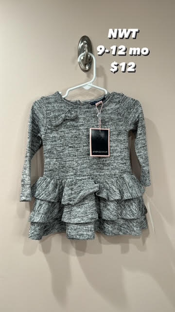 #44 Andy & Evan 9-12 mo knit dress