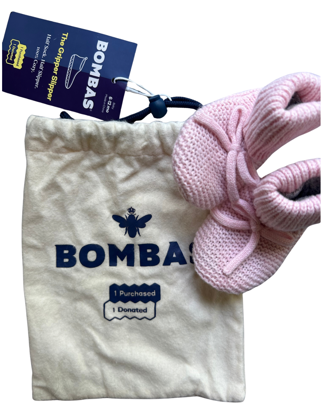 Seller #134 Bombas Gripper Slippers Girls 6-12 Months