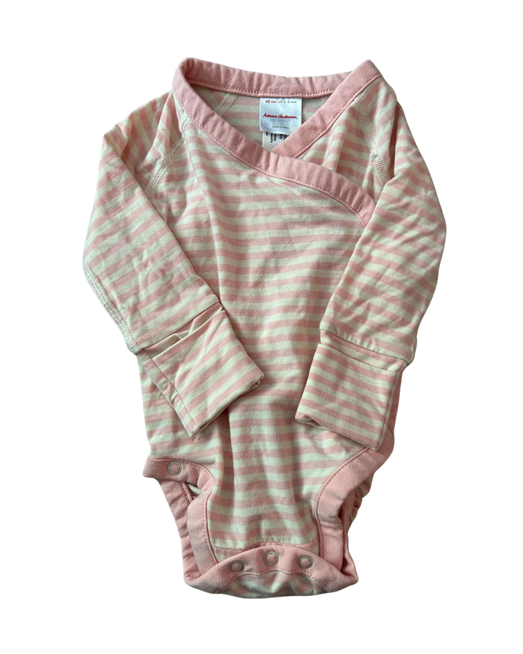 REDUCED Seller #29 Hanna Andersson Layette Bodysuit Girls 3-6 Months EUC