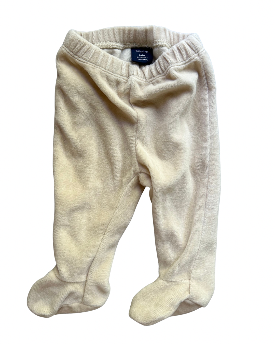 Seller #134 Gap Velour Tan Footed Pants Girls 0-3 Months