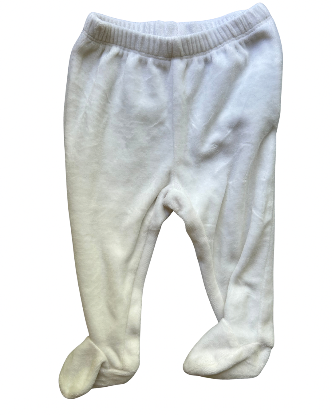Seller #134 Gap Velour White Footed Pants Girls 3-6 Months