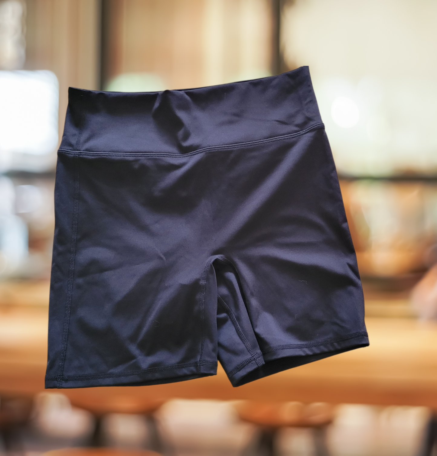 #59 Fabletics Womens Black Biker Shorts Size M