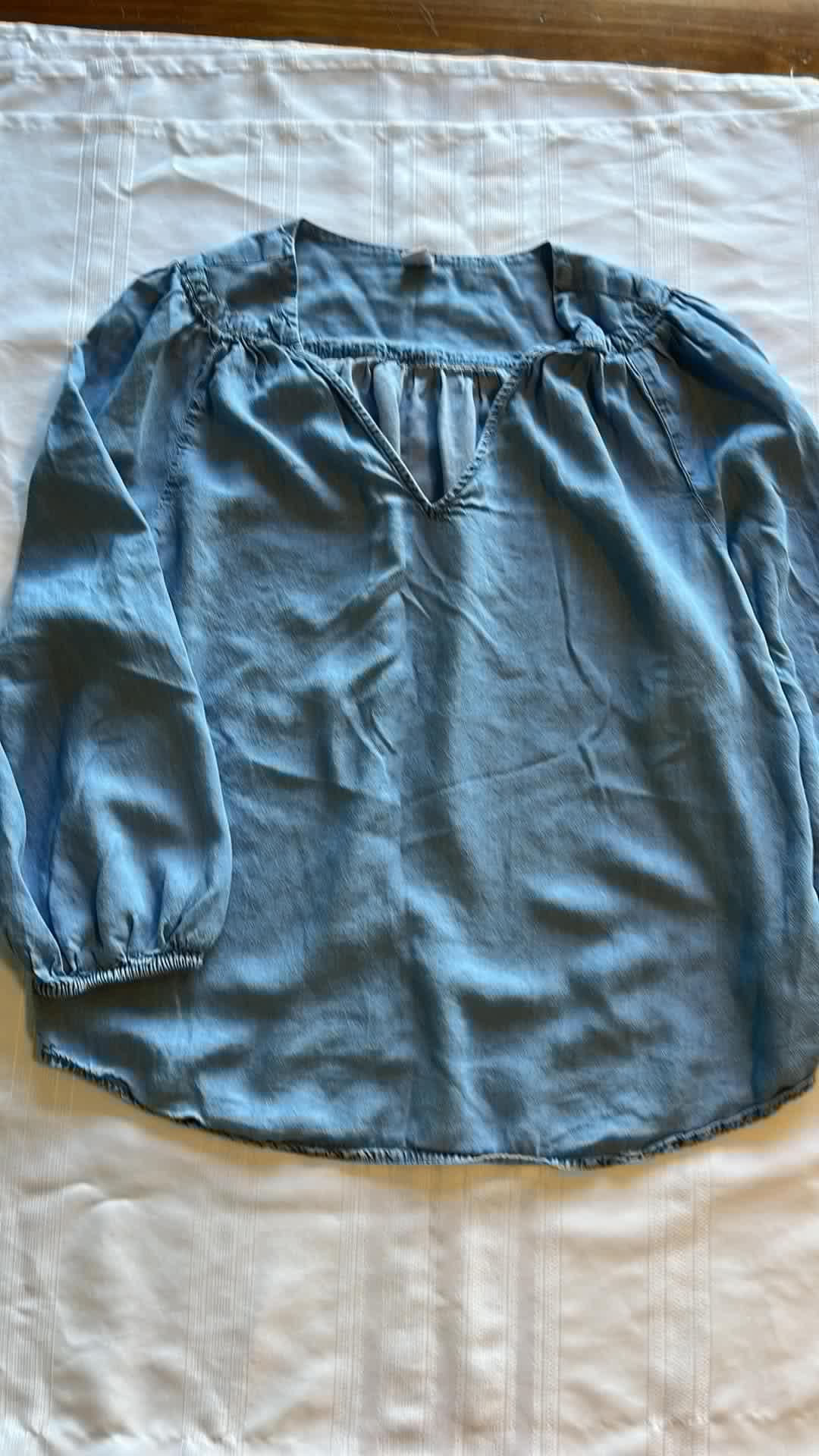 #29 Women's size L Peasant Blouse EUC