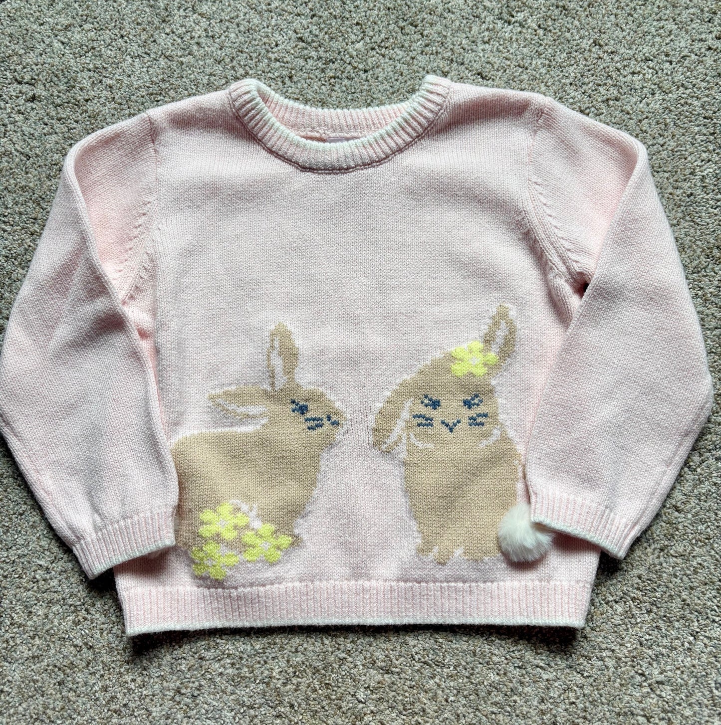 #43 Wonder Nation Bunny Sweater Girls 3T VGUC