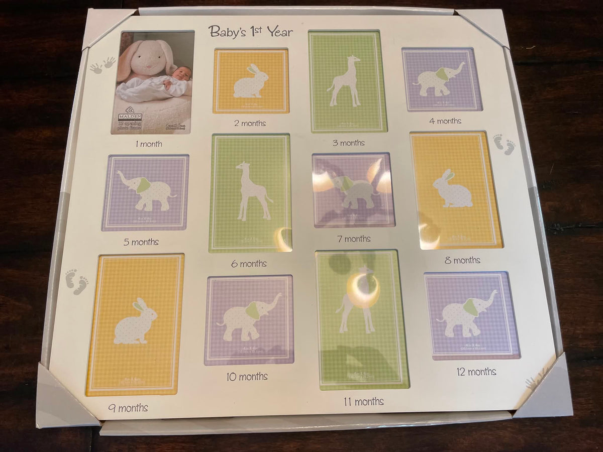 #54 - Baby's First Year Photo Frame - New
