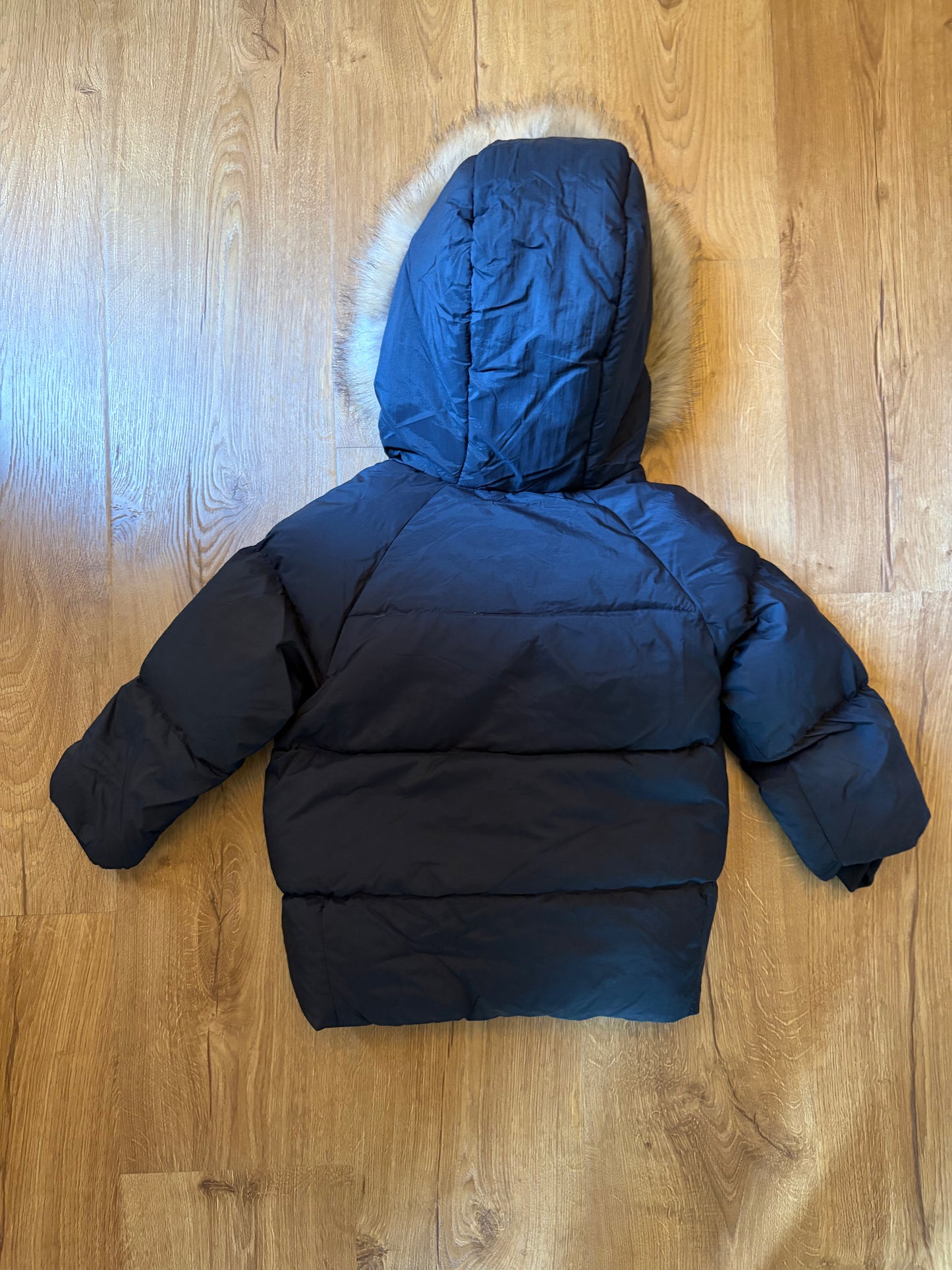 #6 - Zara Navy Hooded Winter Coat - 18-24 months