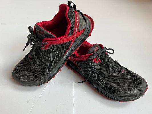 #180 Mens Shoe Size 11.5 Altra Red and black running shoe