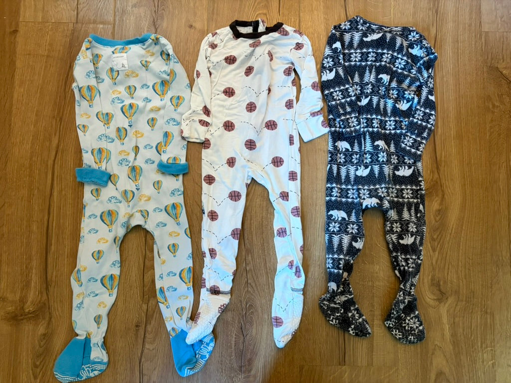 #6 - Assorted Brands Pajamas (set of 3) - 12 months