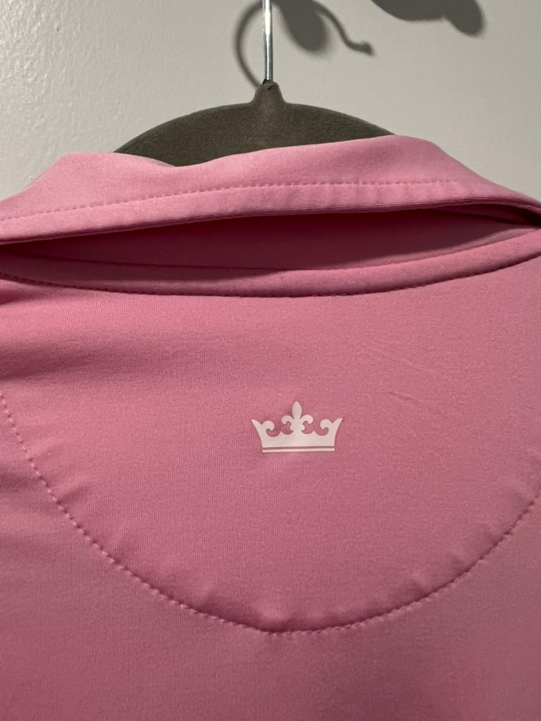 Seller #76 - Peter Millar Womens Element E4 Wicking Polo - Size Medium - Pink - Golf/Tennis