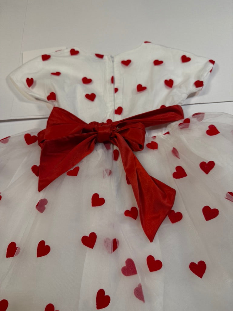 #141 Girls 5 Only Little Once NWT Red Heart Tulle Dress