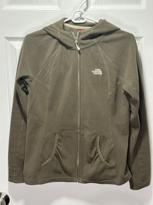 North Face Fleece Hooded Zip-Up - Size M - VGUC