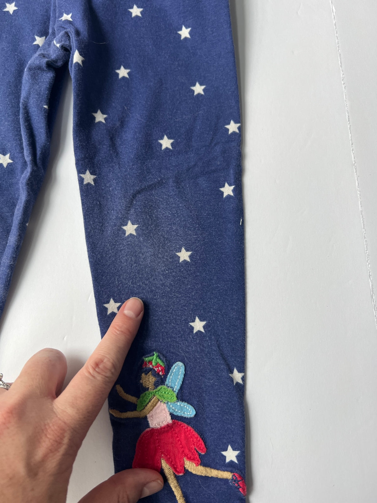 #141 Girls 3-4 Mini Boden Fairy Applique Leggings