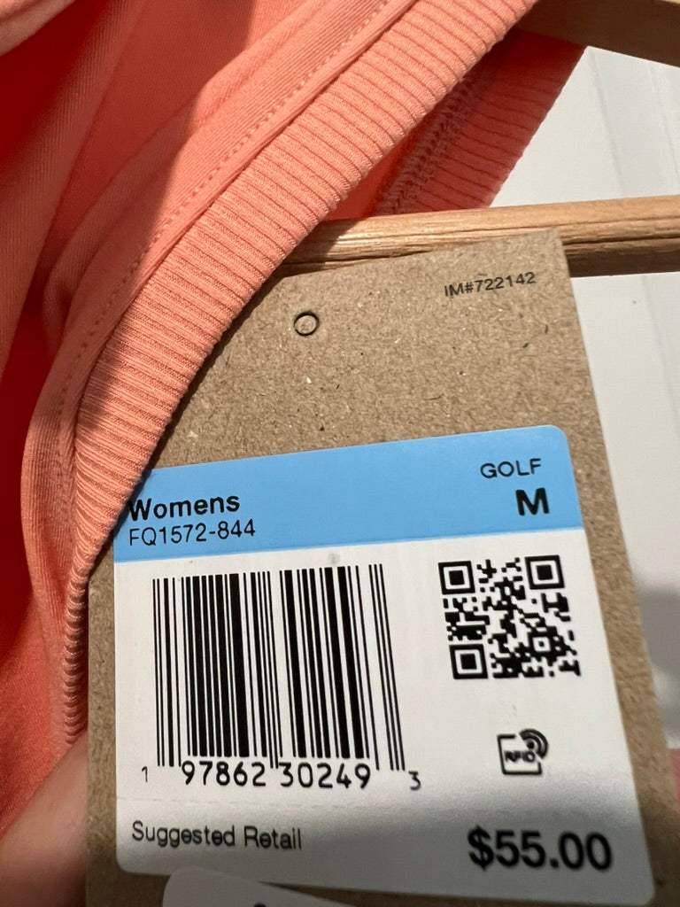 Seller #76 - Nike Women's Dri-FIT Victory Sleeveless Golf Polo Apricot Agate Medium NWT $55