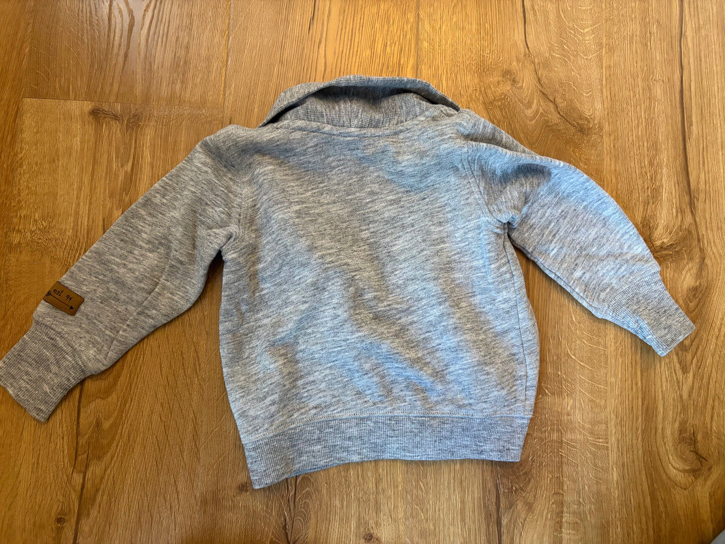 #6 - H&M Boys Grey Button Cardigan - 12-18 months