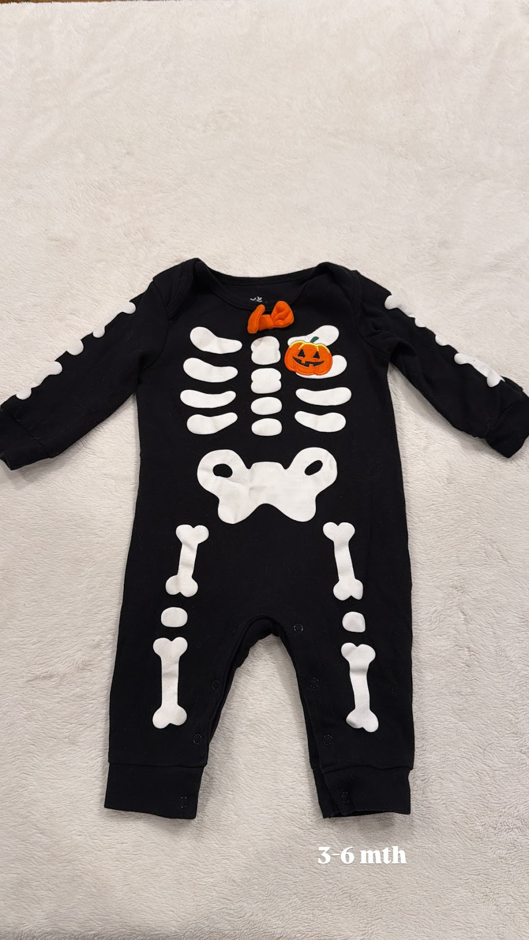 #145 Skeleton sleeper Boys 3-6 mth EUC