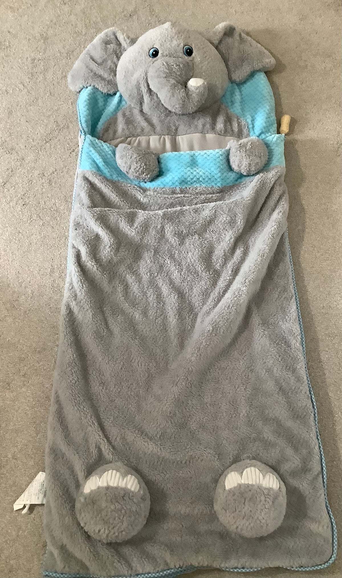 #130 Little Kids Elephant Sleeping Bag  - Like New