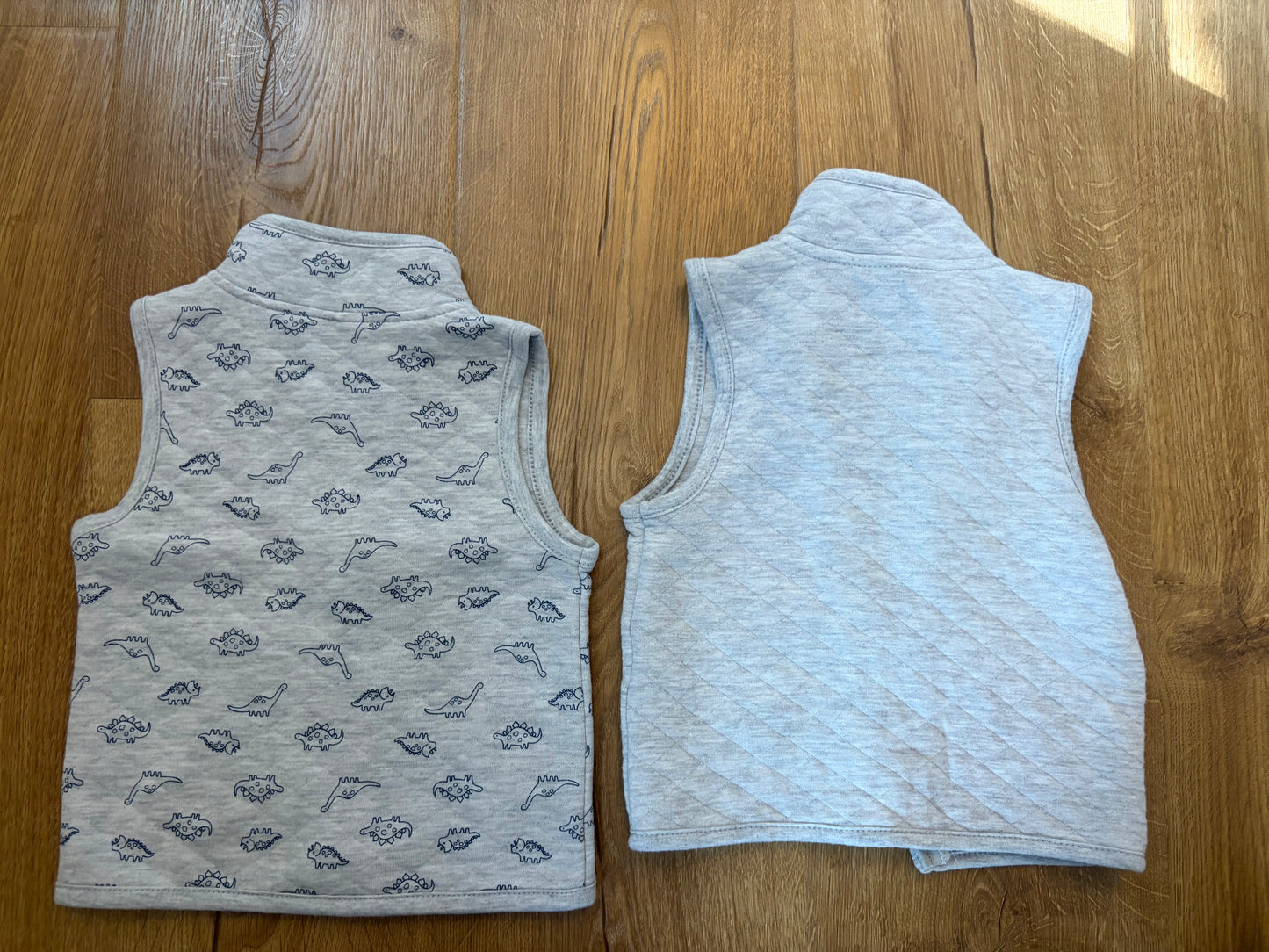 #6 -  Chick Pea Boys Grey Vests - 12 months