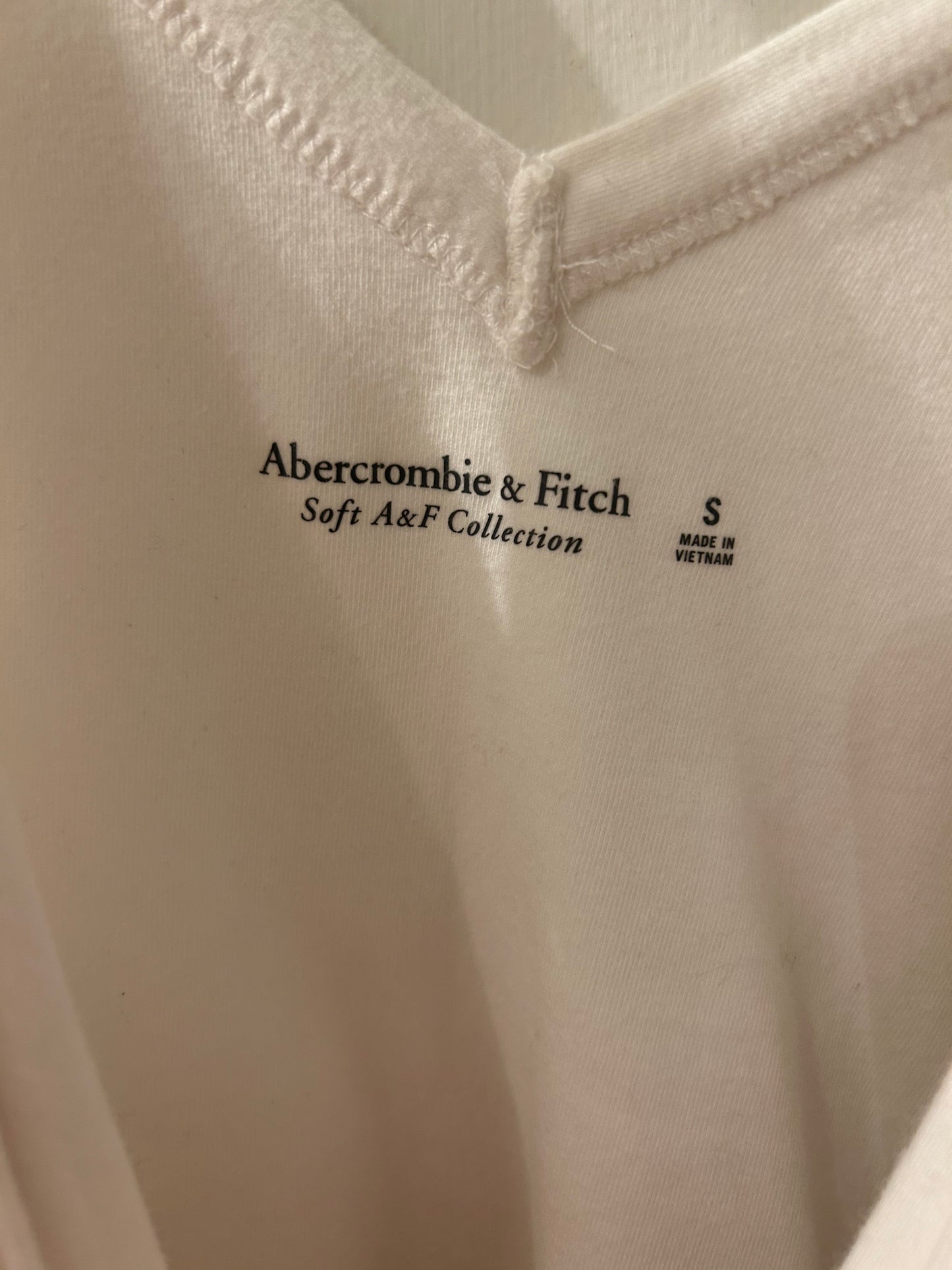 White Abercrombie bodysuit small
