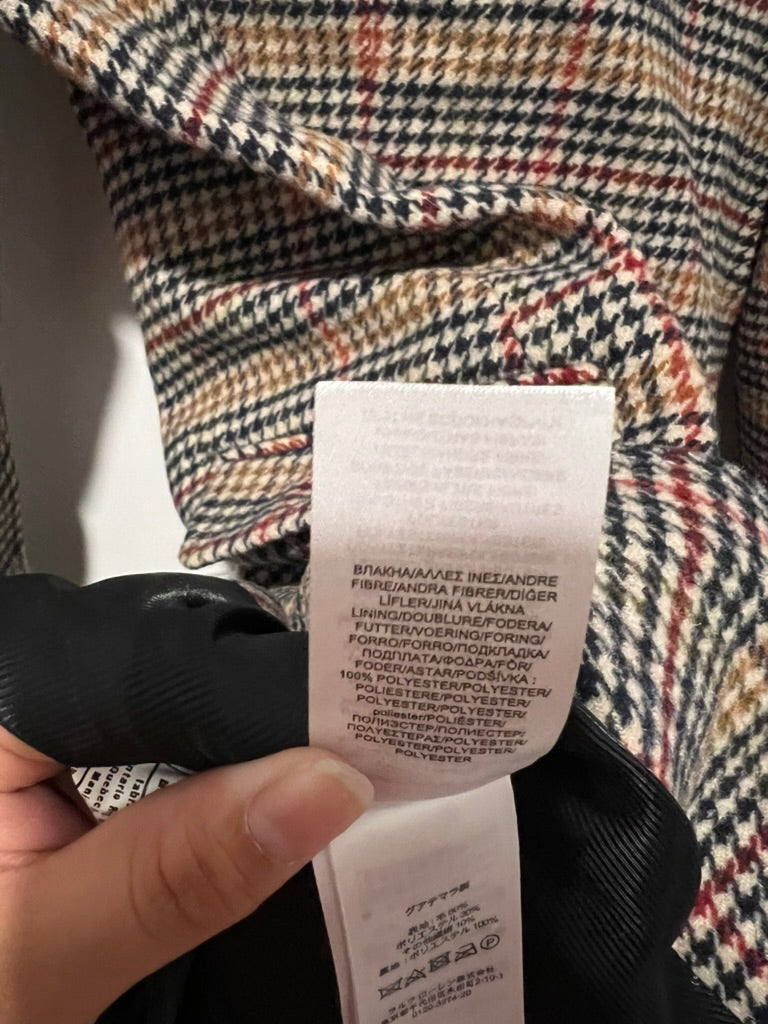 Seller #76 - Lauren Ralph Lauren Reefer Coat - Sienna Plaid - NWOT - Size 4
