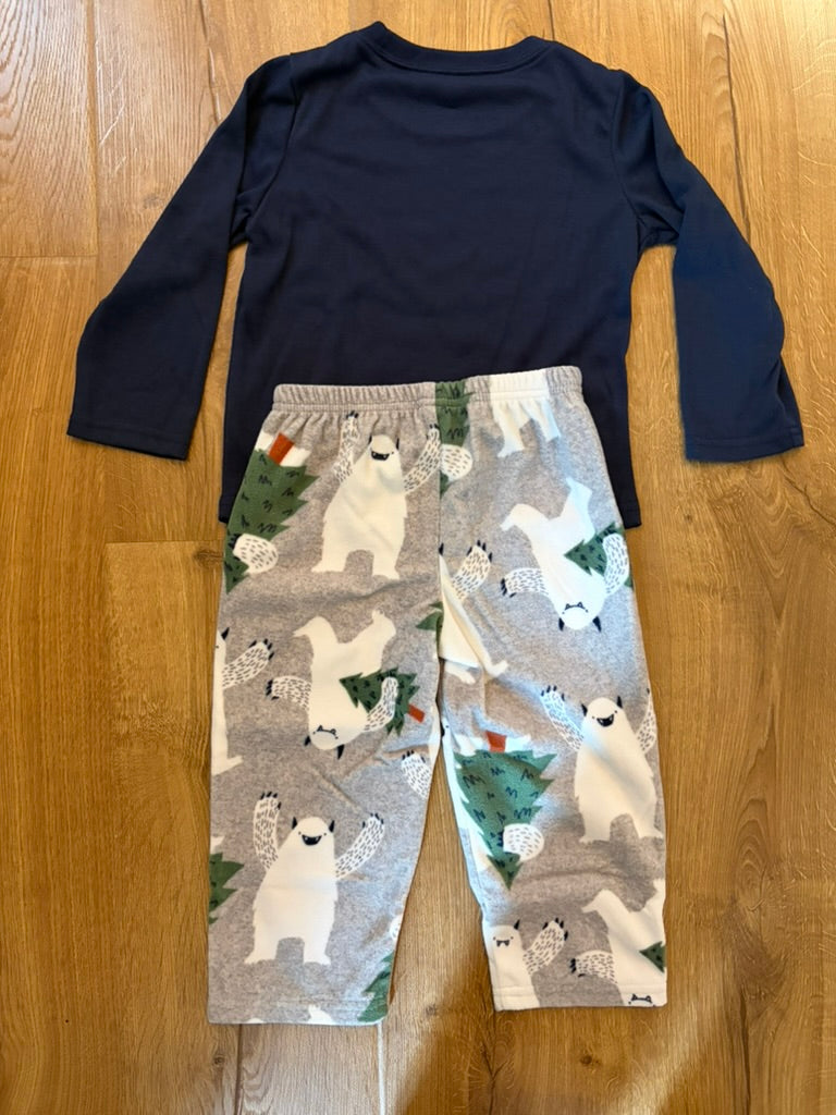#6 - Carters Just One You Boys Fleece Pajama Set - 2T
