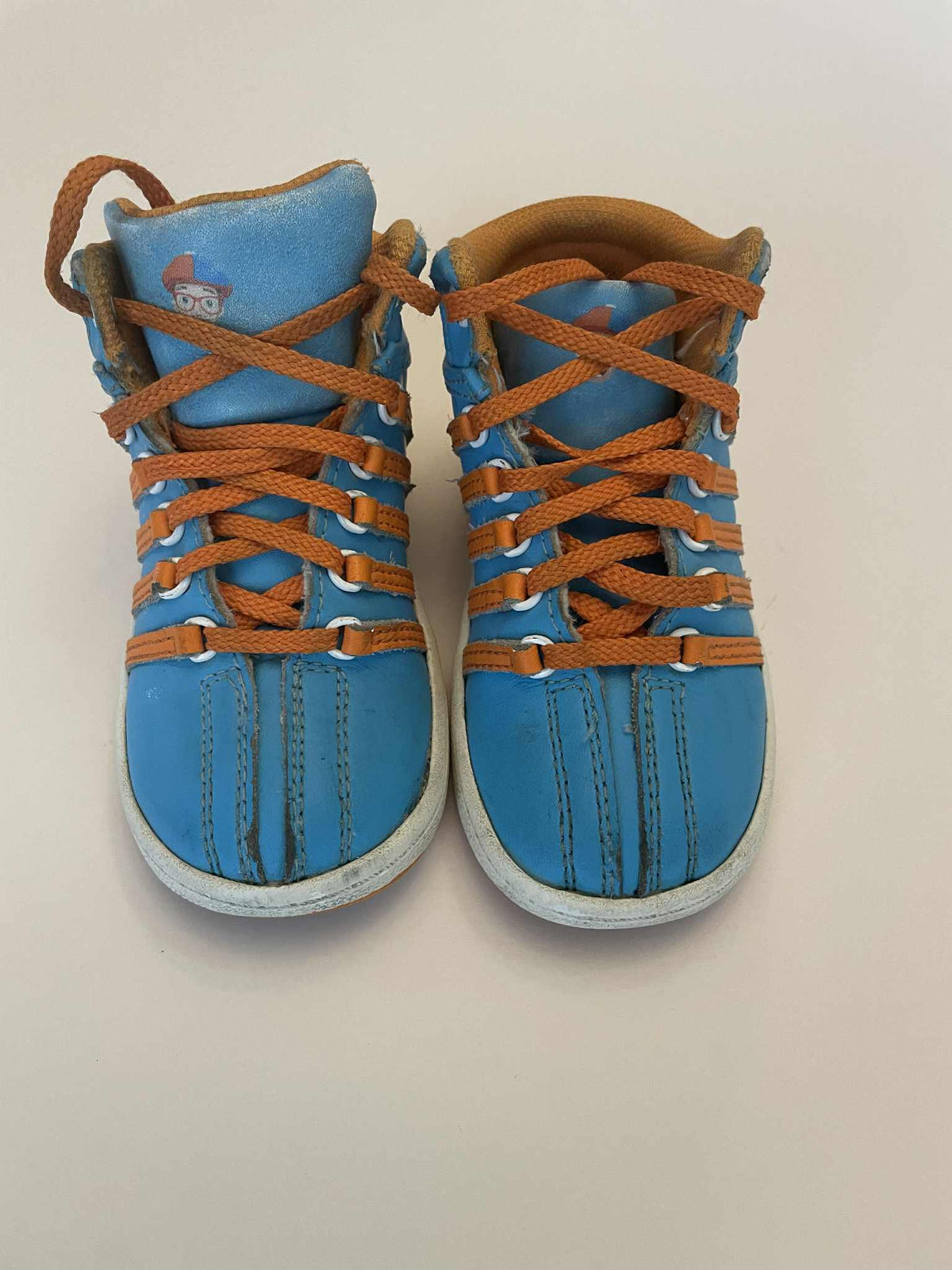 #54 - Boys Size 7.5 K-Swiss Blippi Shoes
