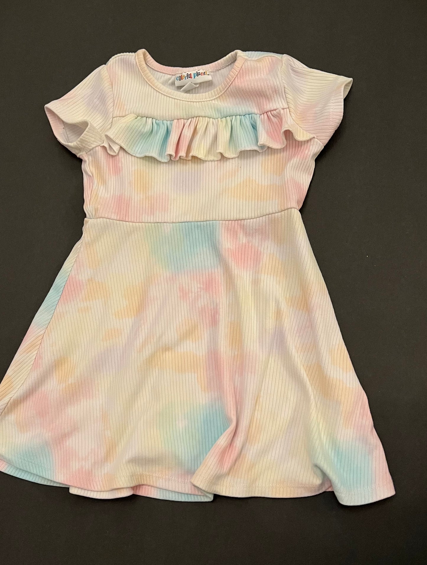 Colorful Planent Tie Dye Dress Girl's Size 2T