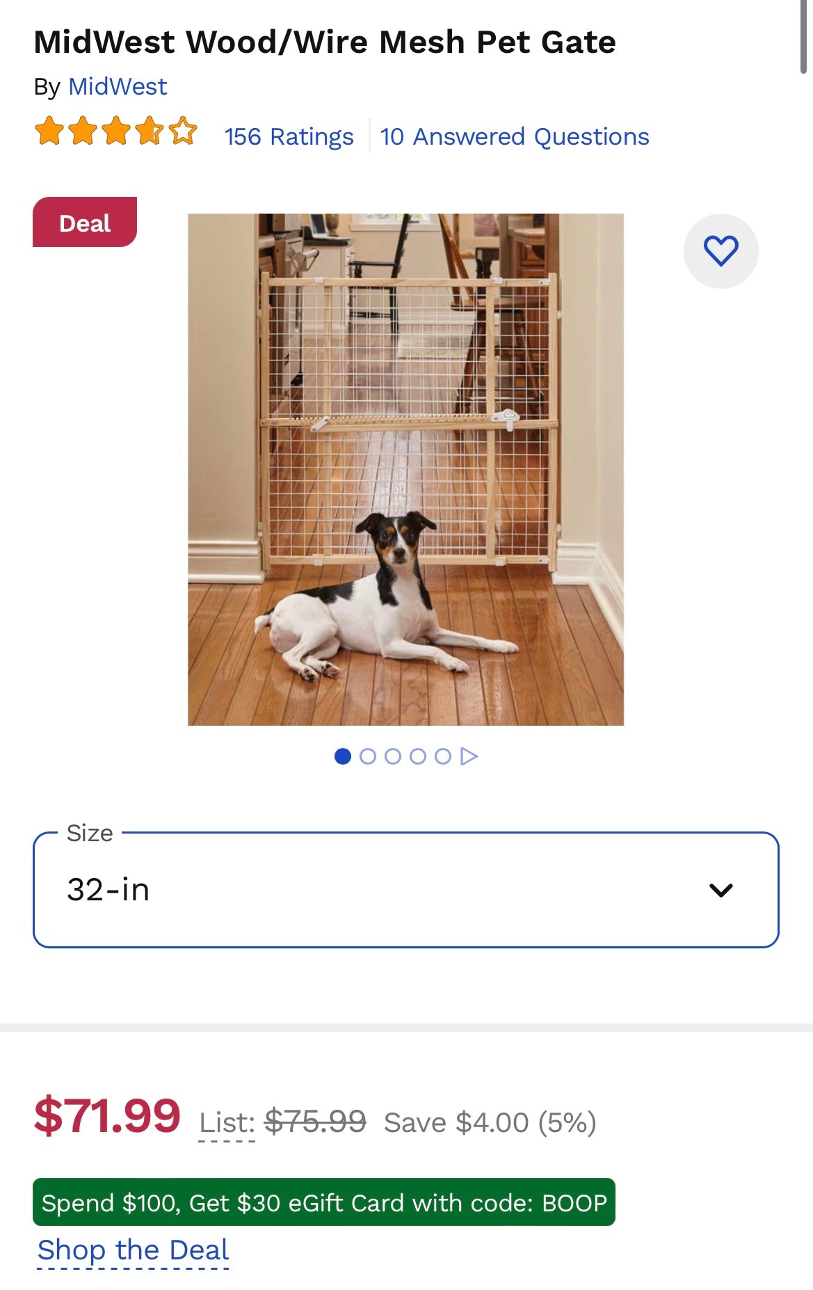 Like new Midwest pet/baby safety gate.