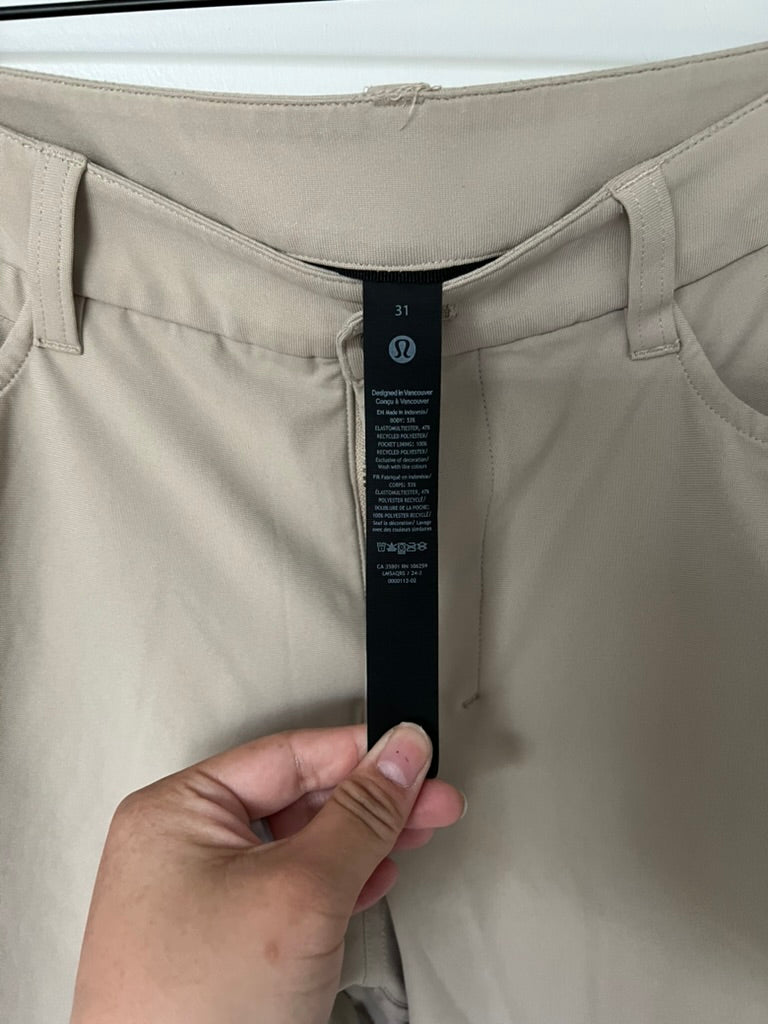 Seller #76 - Lululemon ABC Slim-Fit 5 Pocket Pant 30"L *Warpstreme - Trench - 31x30