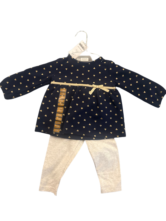 *REDUCED* #77 NWT Carter’s 2-Piece Outfit, Girls 12 Months (Set 2)