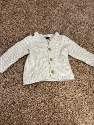 #86A girls 3-6mo baby gap sweater