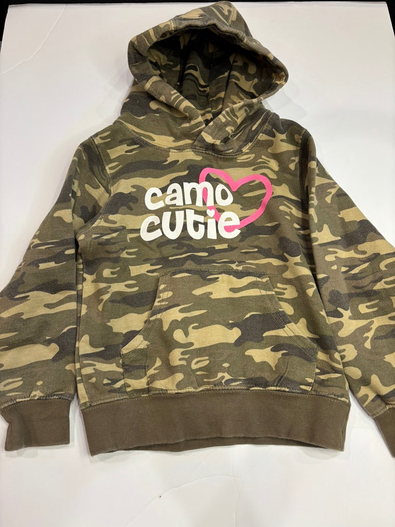 #86A girls 2T hoody, camo