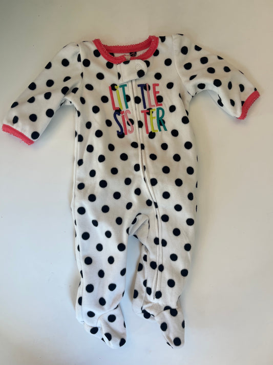Seller #20 Little Sister fleece sleeper 3 mo