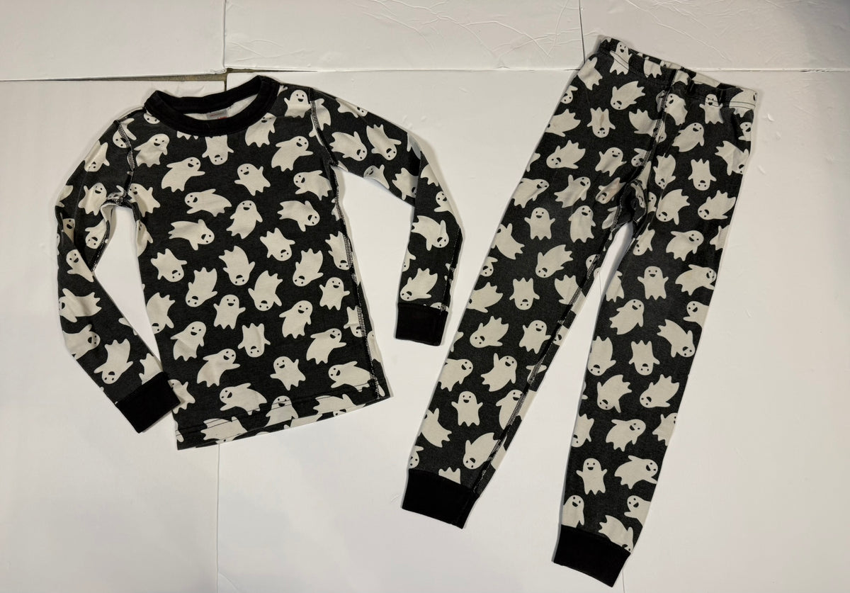 #141 Unisex Size 6-7 (120) Hanna Andersson Ghost Long Sleeve Pajamas