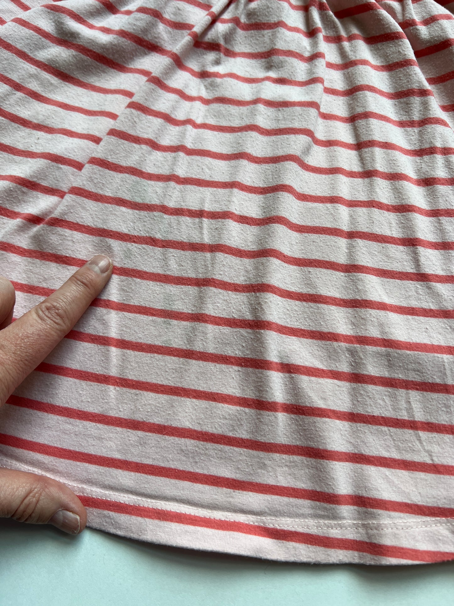 Girls 90 (3T) Hanna Pink Stripe Twirl Dress with Pockets