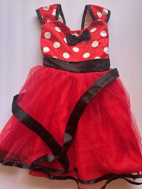 #78 girls 2T minnie mouse dress up