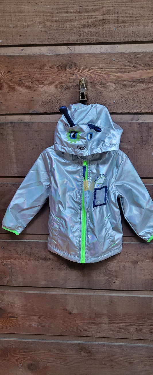 #109. Boys size 2T. NWT. C&J alien raincoat.