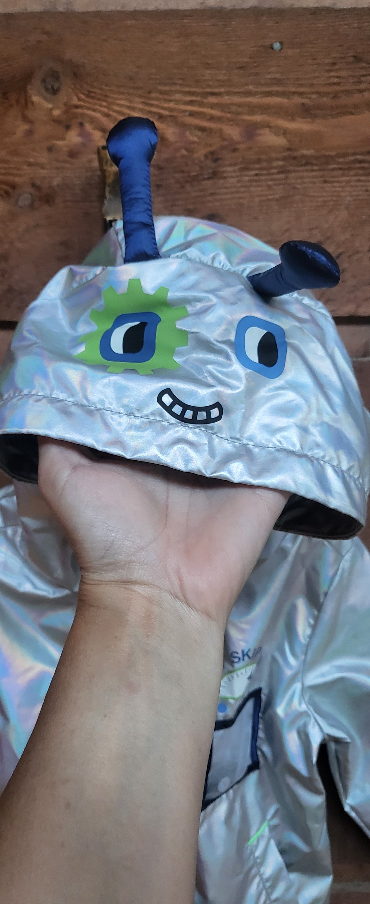 #109. Boys size 2T. NWT. C&J alien raincoat.