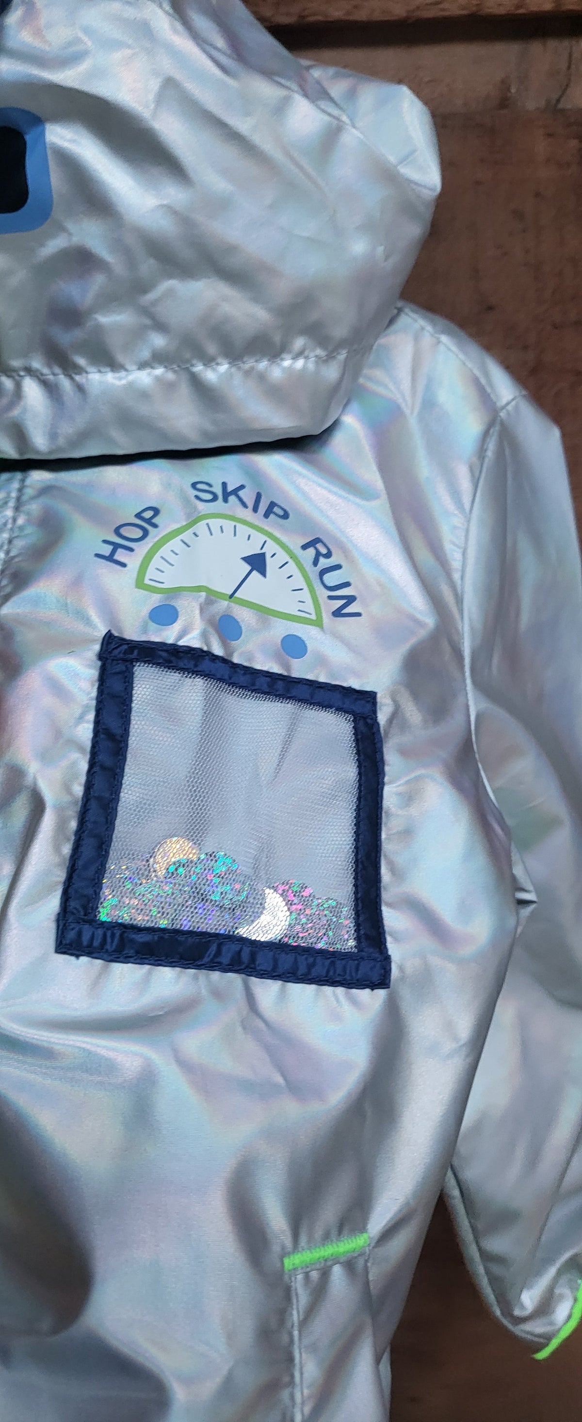 #109. Boys size 2T. NWT. C&J alien raincoat.