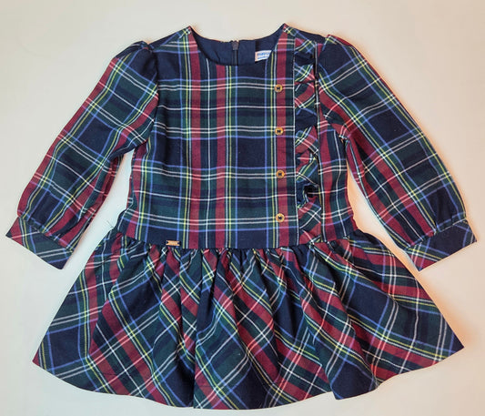 #112 - Mayoral Plaid Dress, Size 12m/80cm, NWOT