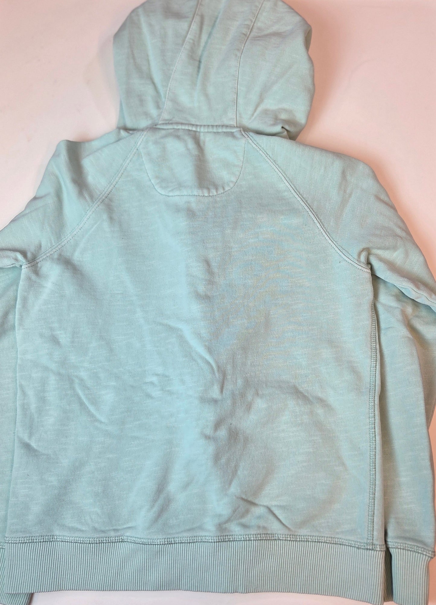 #112 - Mini Boden Garment Dye Zip Up Hoodie in Pistachio, Size 9-10Y, EUC