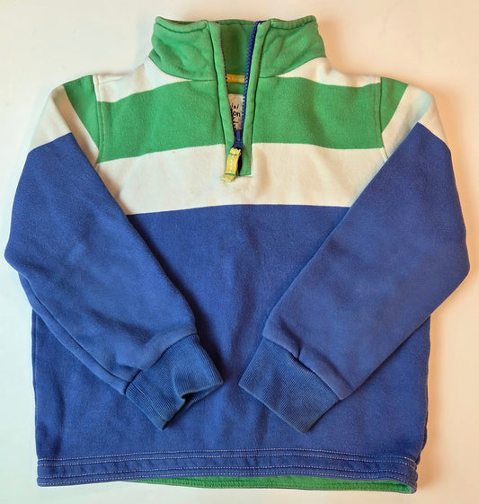 #112 - Mini Boden Quarter Zip Sweatshirt, Size 4-5y, GUC