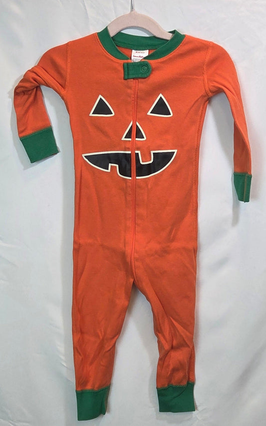 #112 - Hanna Andersson Jack O Lantern PJs, Size 85 (2t), VGUC