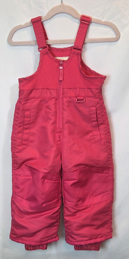 #112 - Cherokee Hot Pink Snow Pants, Size 18m, GUC