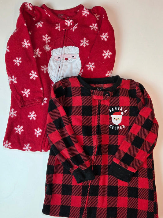 #112 - Set of 2 fleece PJs, Size 2t, VGUC