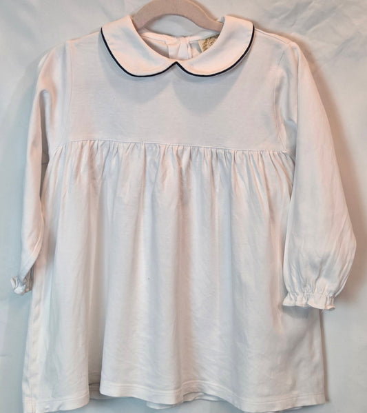 #112 - The Beaufort Bonnet Company White Blouse, Size 6, EUC