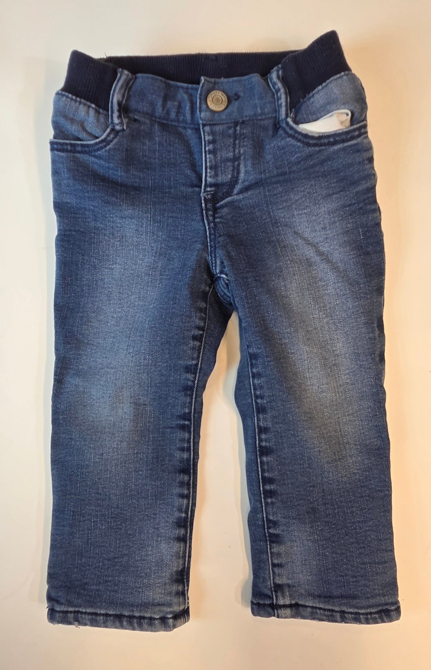 #112 - Gap Fleece Lined Jeans, Girls Size 18-24m, EUC