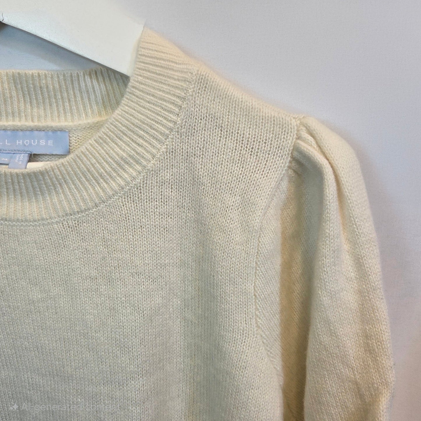 #112 - Hill House White Wool Dress, Size M, EUC